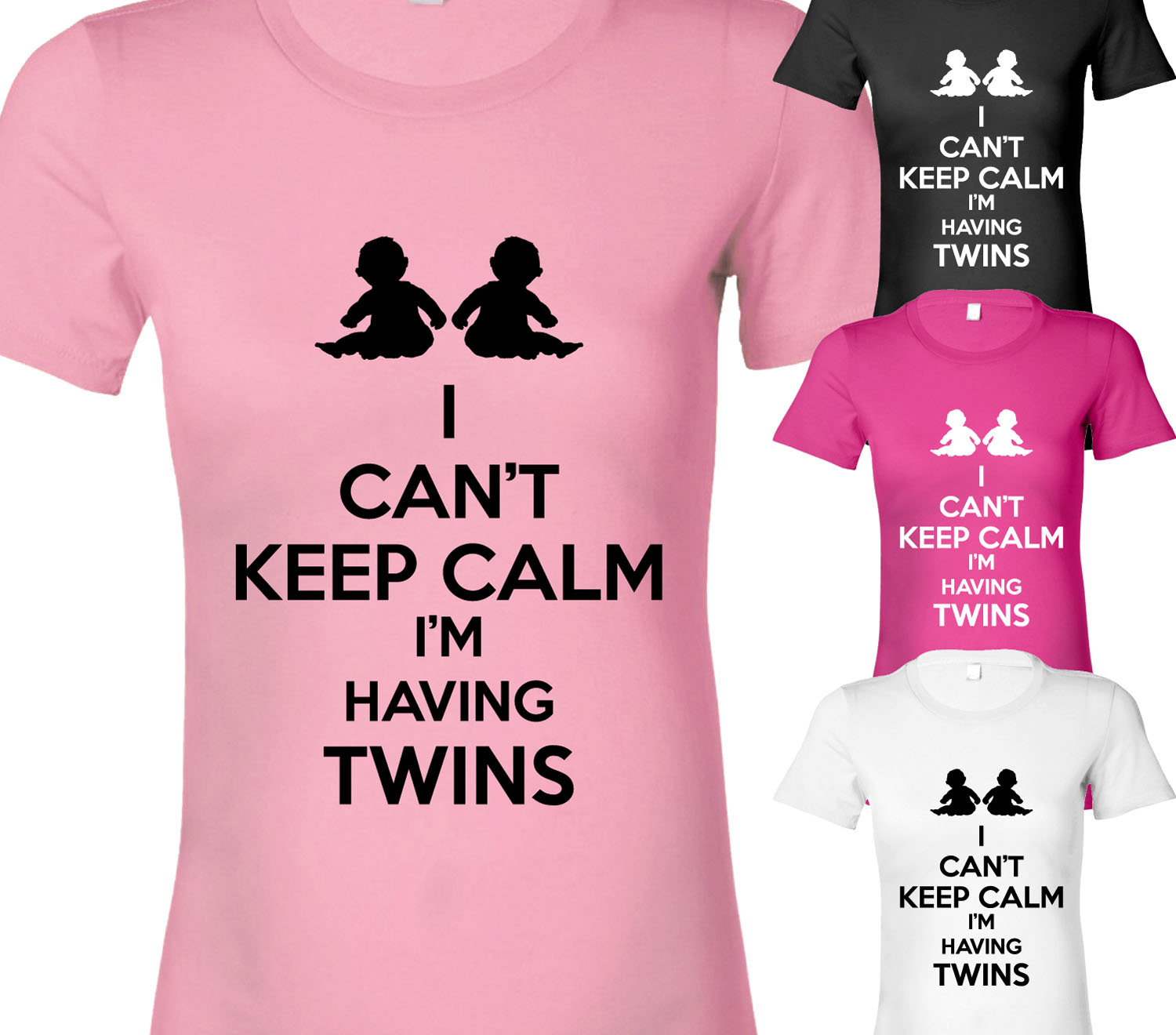 I Can't Keep Calm I'm Having Twins Womens T-Shirt Mother Mum Maternity Top  Gift – Beyondsome