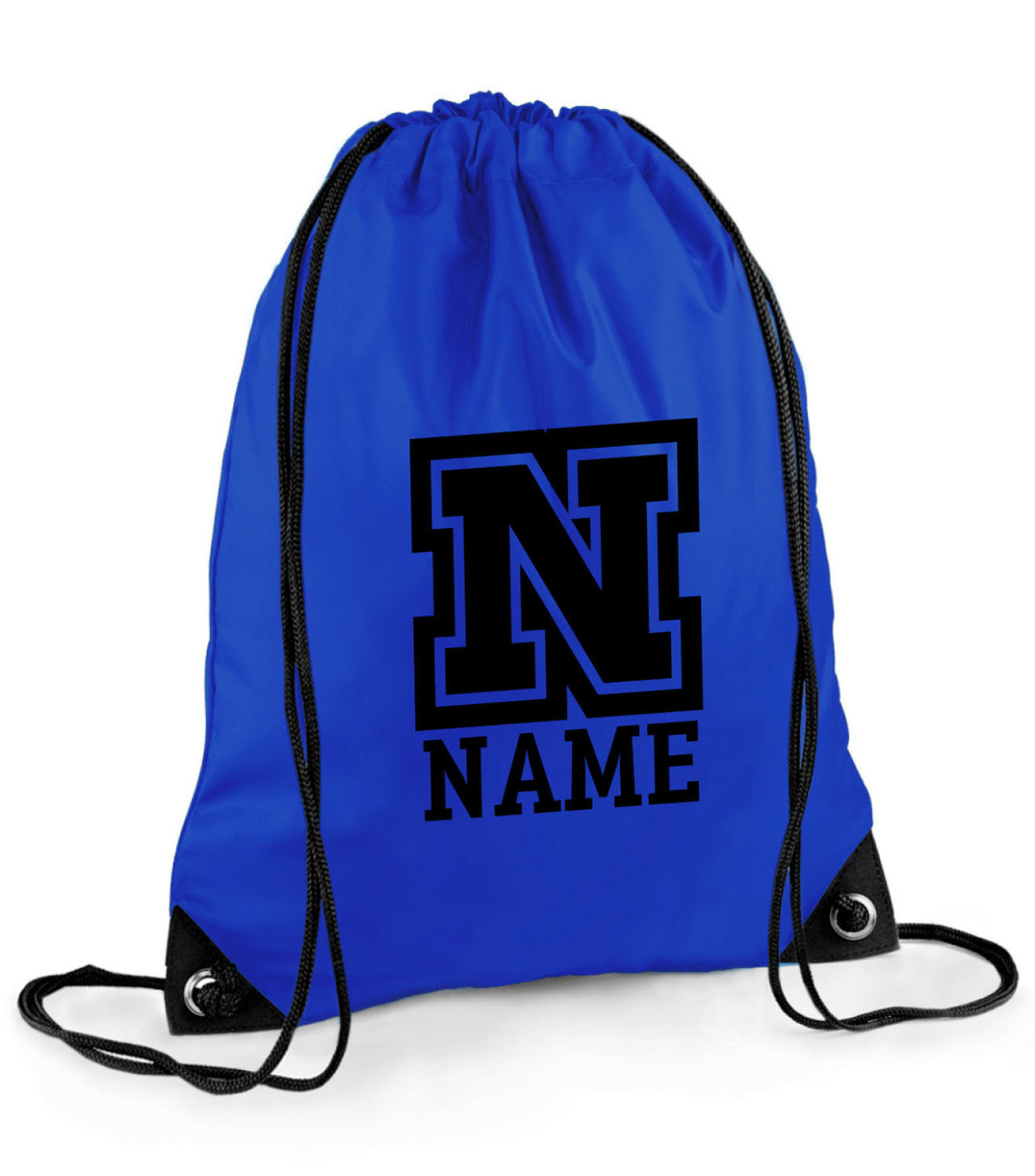 Personalised School Pull String Bag Boys Girls Drawstring Sports Kit ...