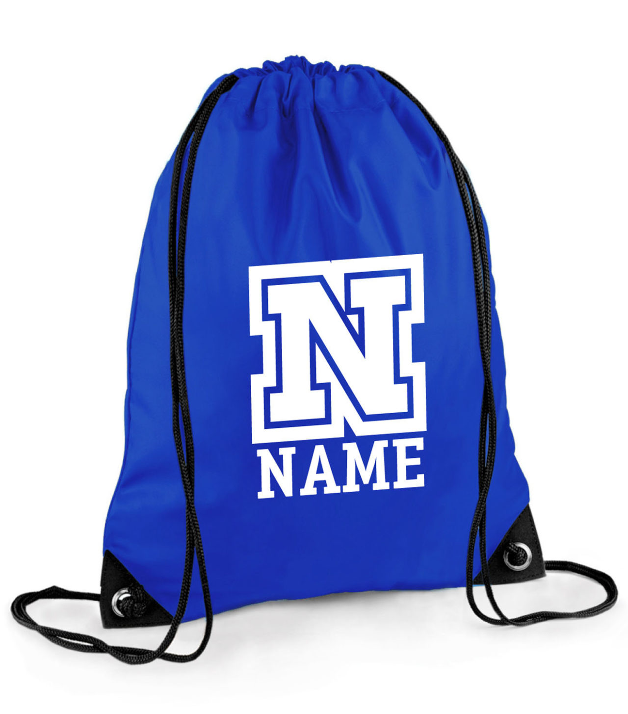 Personalised School Pull String Bag Boys Girls Drawstring Sports Kit ...