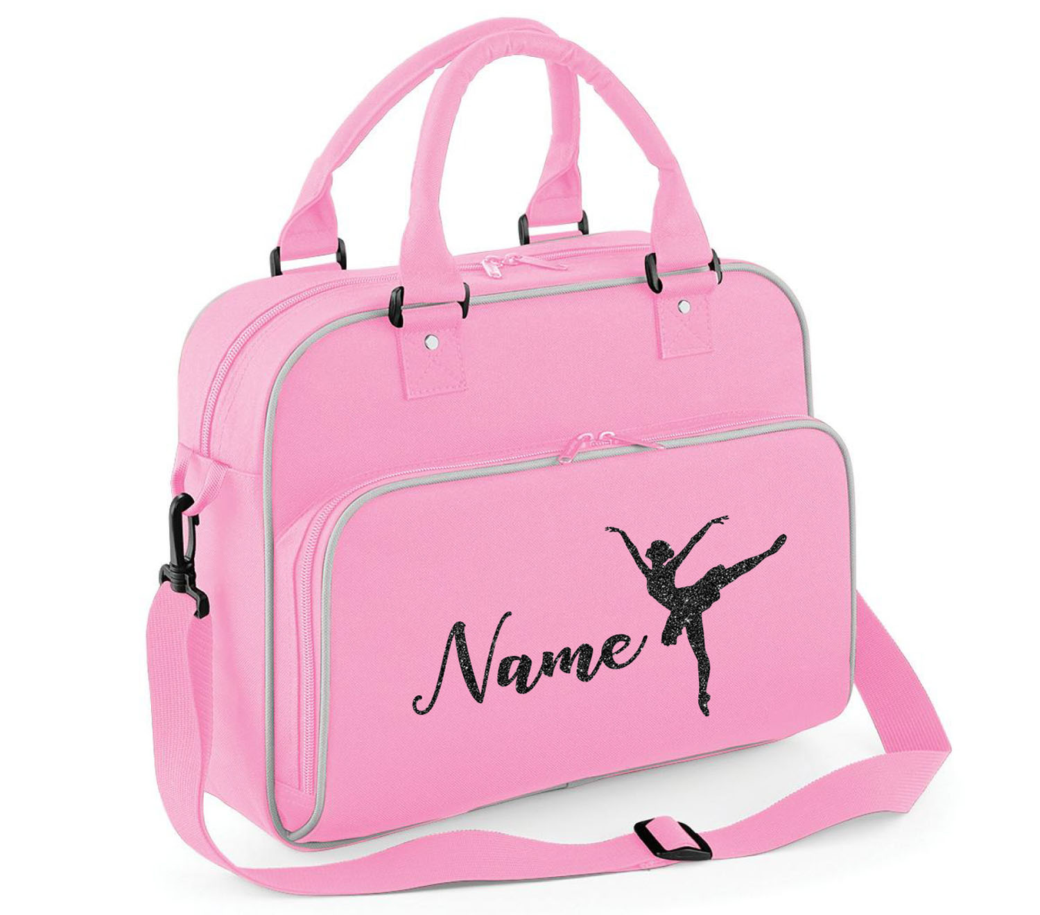 Personalised Dance Bag Girls Glitter Ballet Case Ballerina Dancing Gym ...