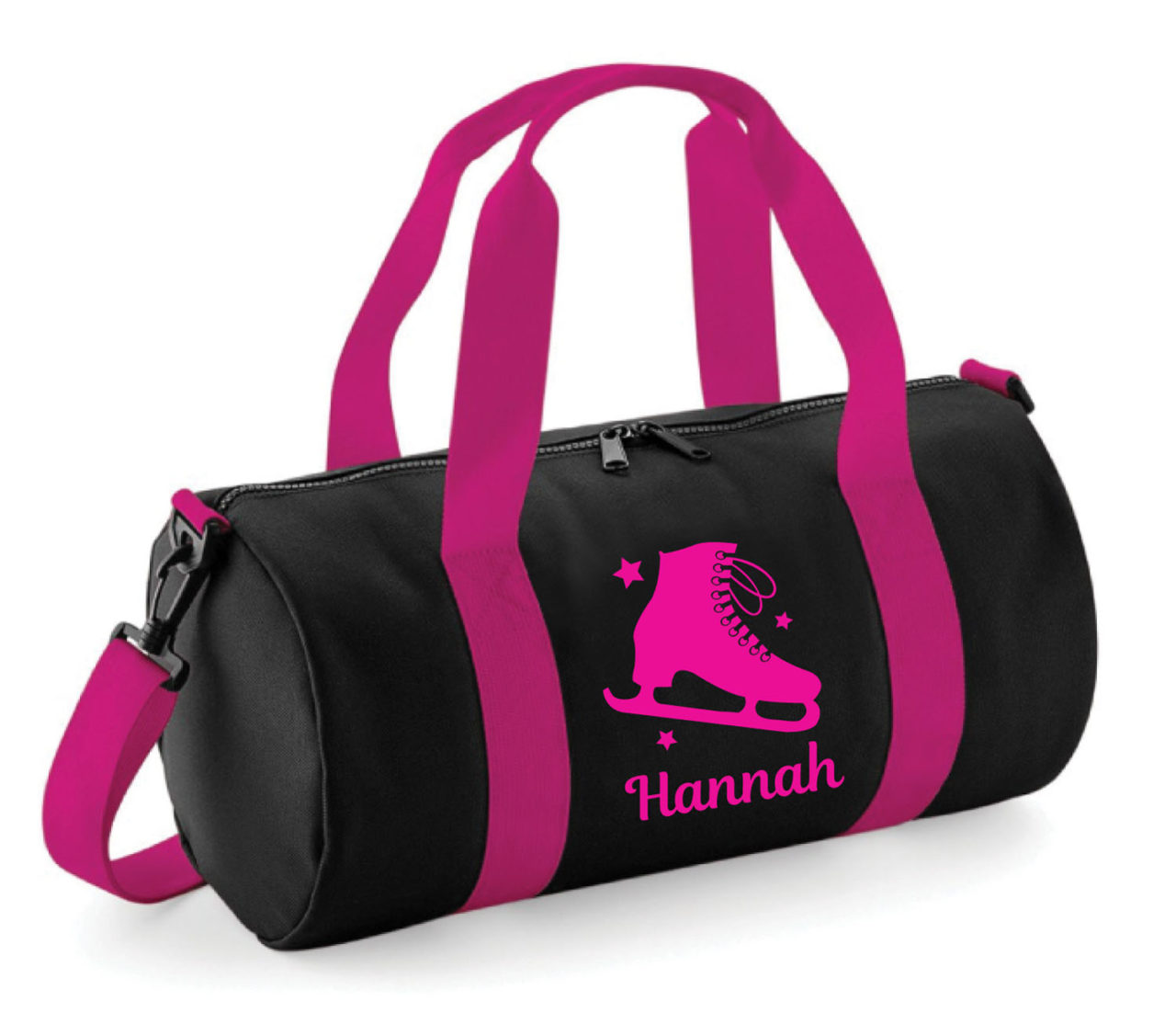 Personalised Ice Skate Skating Barrel Bag Womens Girls Kids Childrens ...