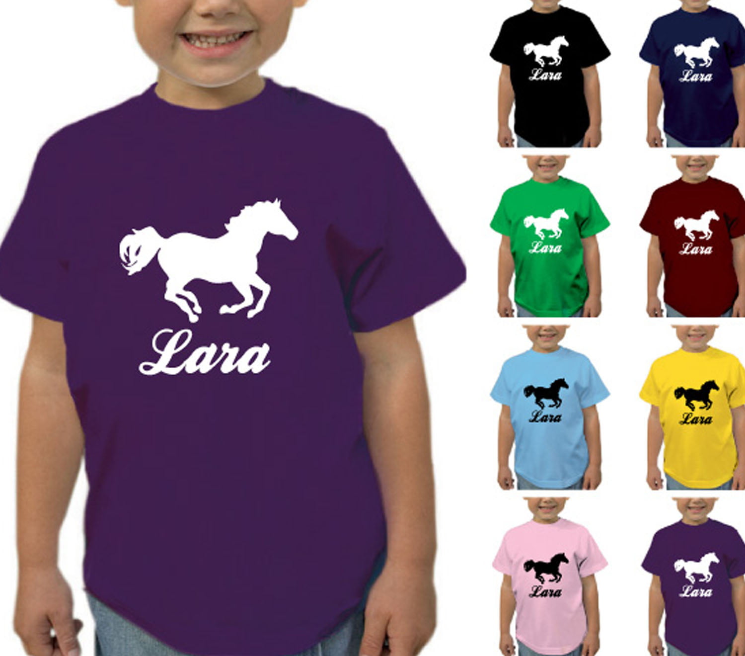 childrens horse riding polo shirts