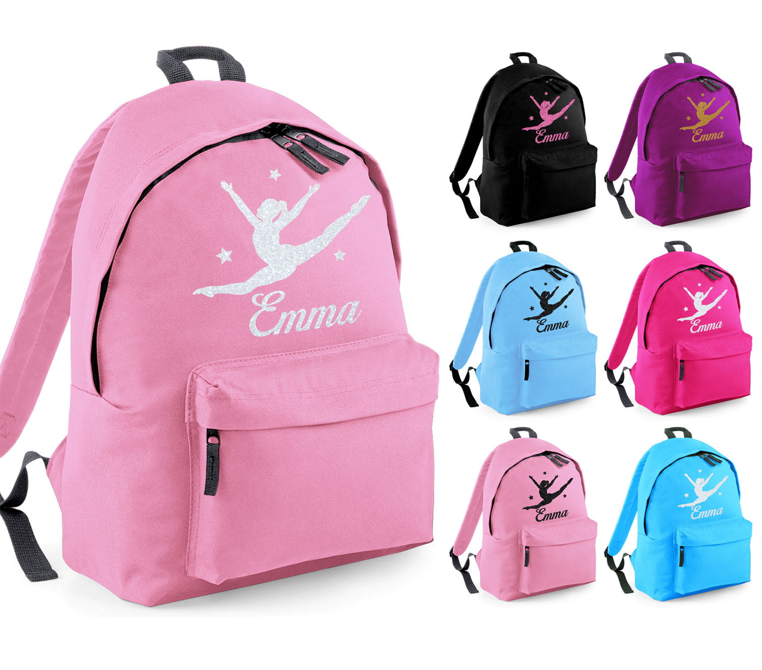 glitter dance backpack