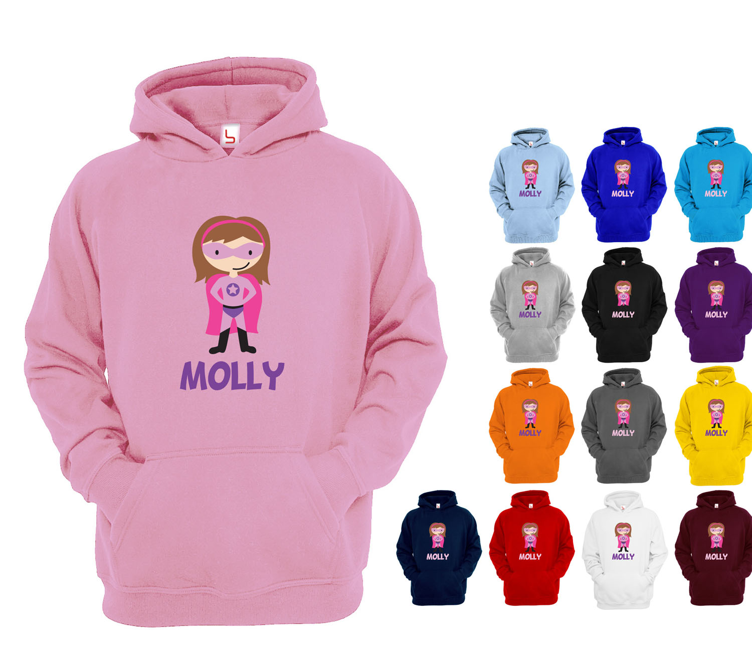 personalised hoodies for girls