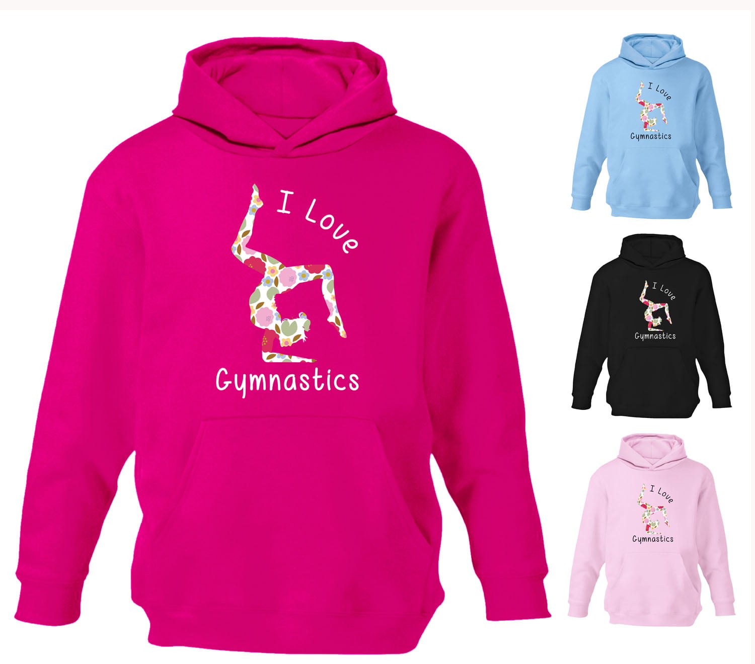 i love gymnastics hoodie